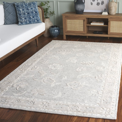 Metro 201 Hand Tufted 50% Wool; 30% Pet; 20% Cotton Floral Rug