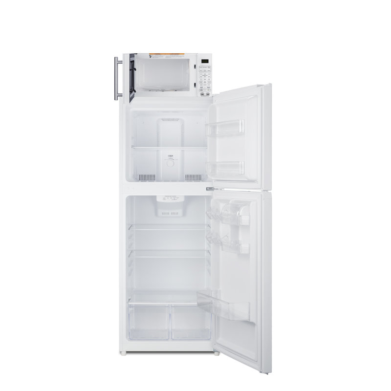 Summit Appliance Microwave/Refrigerator-Freezer Combination with Allocator, Right Handed