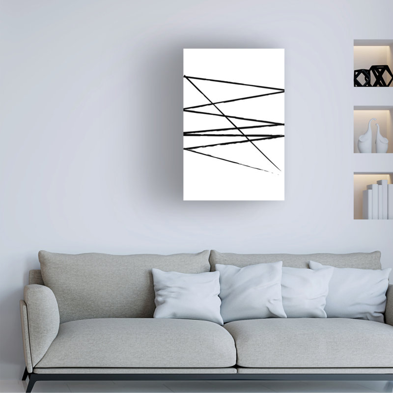 «Bolus», impression géométrique sur toile, H 47 po x l 30 po x P 2 po