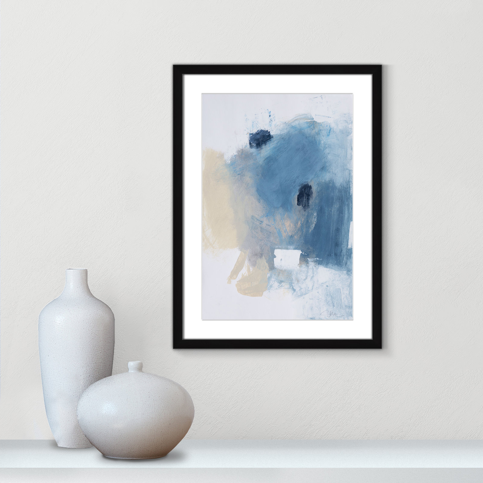 Coastal Carnival Collection "Coastal Carnival I" Print, Black Single Picture Framed Paper, White, 23" H x 17" W x 1.25" D