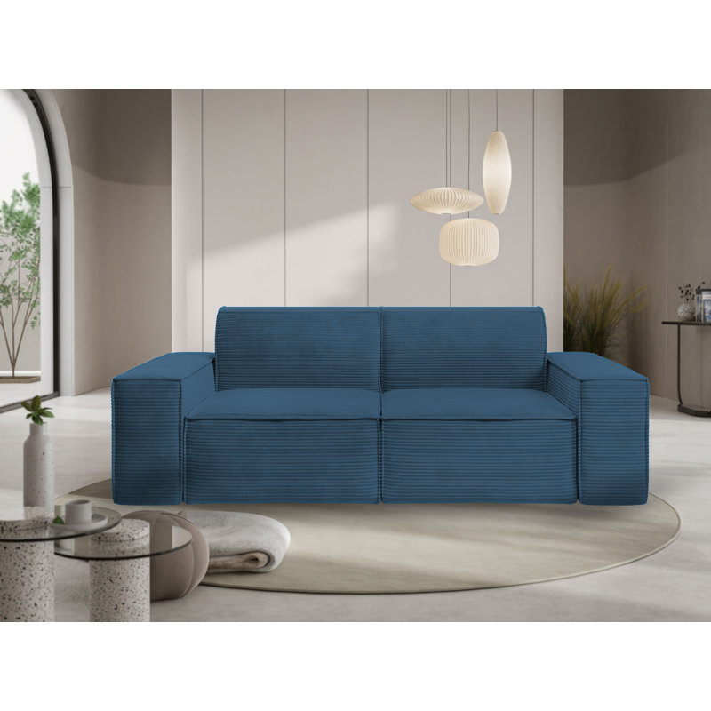 Edmeston 3 Seater Sofa, Navy Blue