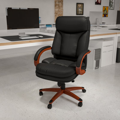 High Back LeatherSoft Executive Swivel Ergonomic Office Chair with Synchro-Tilt Mechanism by Flash Furniture