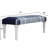 47" Textural White Leg Upholstered Bench-1161070073-1161069958