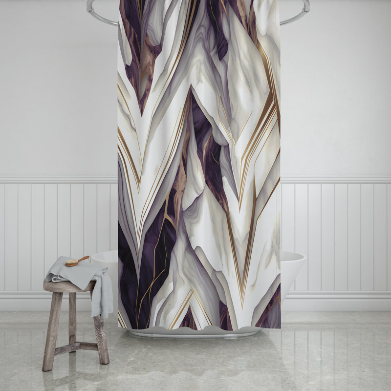 Dieter Floral Shower Curtain, 72" H x 70" W