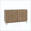 Buffet avec rangement, buffet sculpté à 4 portes, armoire d'appoint multifonctionnelle avec panneau à couches réglables pour le salon, le vestibule, le couloir, le bureau, la cuisine et la salle à manger