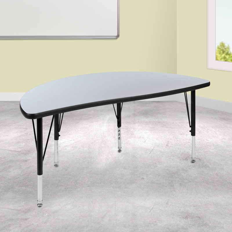 Table d'activité Goddard, L 24 po x P 47,5 po x H 16,25 po à 25,25 po, Gris, Non