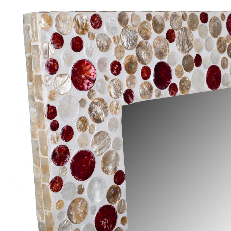 Crymble Wood Flat Wall Mirror