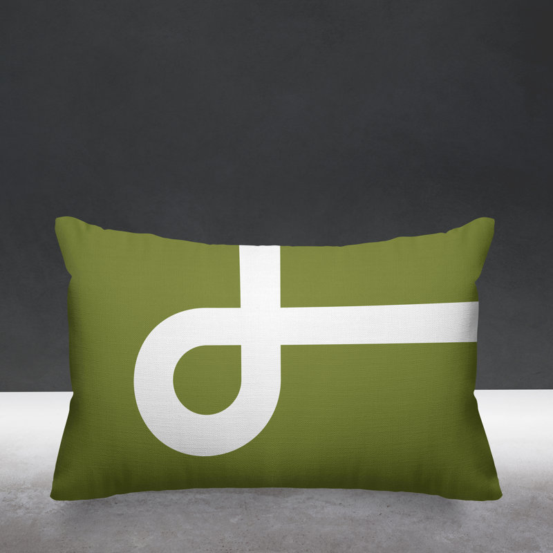 Coussin intérieur / extérieur Channing, Vert olive