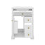 Meuble-lavabo 24 po avec lavabo, tiroirs et armoire avec support de rangement à 2 niveaux, porte à fermeture douce et tiroirs-1655656815