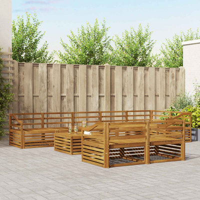 404cm Wide Patio Sectional Set