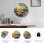 Horloge murale vitrail