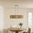 Jonah 5 - Light Oval Chandelier In Warm Brass And Rope