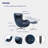 NOUHAUS Heated Classic Massage Chair Full Body and Spot Massaging Recliner with Ottoman, Bluetooth Speaker, in-Chair Charger. Portable Shiatsu Body Massager Chair-65658641