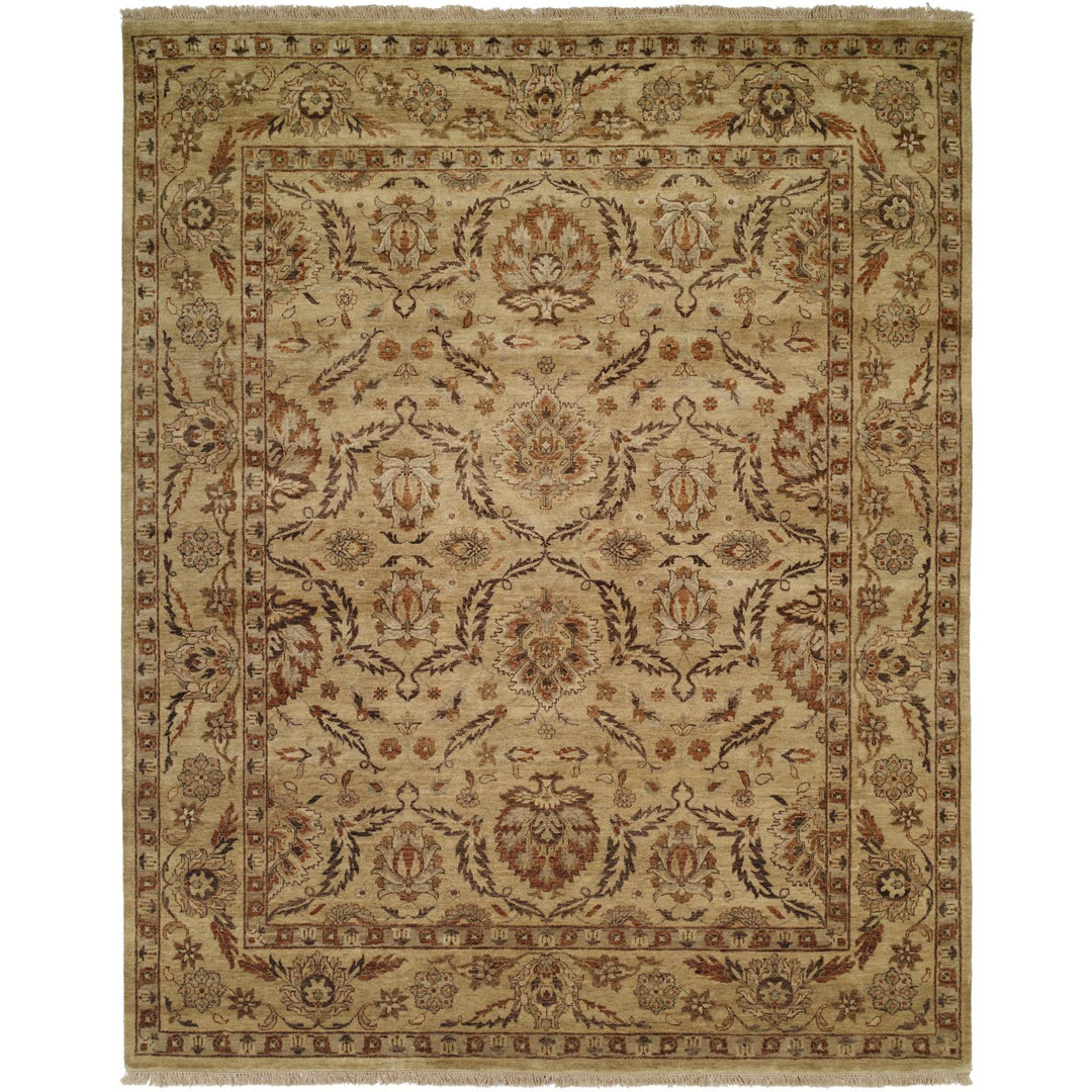 Oriental Hand Knotted Wool Beige Area Rug Wildon Home® Rug 