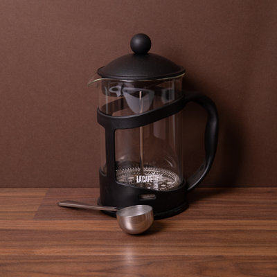2pc Cafetière Set with 8-Cup Plastic Cafetière and Stainless Steel Coffee Measuring Scoop