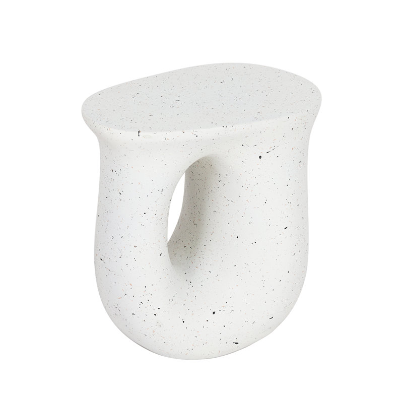 Bevie Concrete Accent Stool