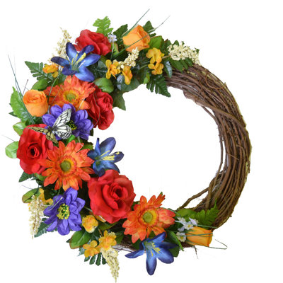 19 " Mixed Greenery Wreath