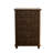 45 Inch Tall Modern 5 Drawer Fluted Chest Of Drawers, Metal - Handled Walnut Wooden Dresser For Bedroom Dresser, Hallway And-329349638
