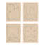 Outlines 1-4, Set Of 4 By Michael Kempen - Framed Wall Art-920239555-920239583