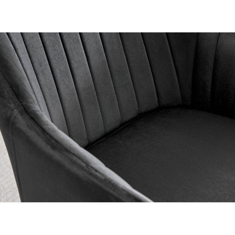 Wethersfield Luxury Velvet Upholstered Dining Chairs - Modern Design Kitchen Chairs (Set of 2)