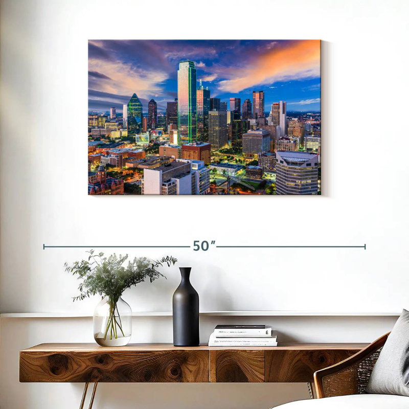 Horizon de Sireci, Dallas, Texas, H 24 po x l 36 po