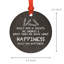 Ornement de Noël rond en métal Funny cannabis, Billy a Happiness