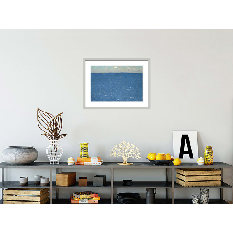 «The West Wind Isles of Shoals» par Childe Hassam - impression giclée encadrée, H 22,34 po x l 29,5 po