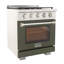 30 in. 4.2 cu. ft. Natural Gas Range and Convection Oven in Light Blue with True Simmer Burners-1953421731-1953421734