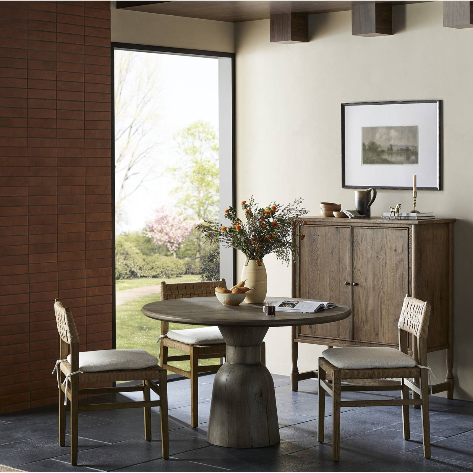 Mallory Oak Dining Chair, Toasted Oak