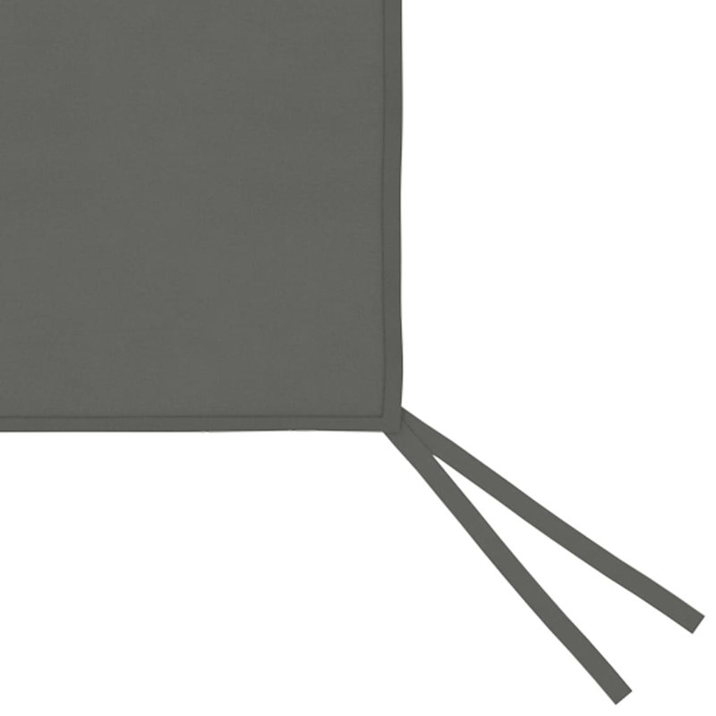 Mur latéral de pavillon de jardin Tybee, L 177,2 po x P 82,7 po, Anthracite