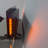 48 Inch Curved Front Wall Mounted Electric Fireplace With Remote