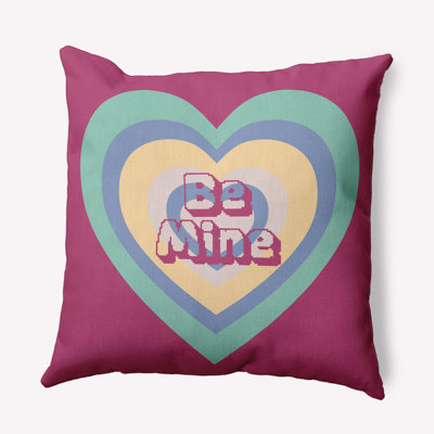 E By Design Polyester Throw Pillow In Pink