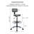 Miyana Comfy Adjustable Drafting Stool with Footrest, Adjustable Height-90620501