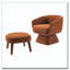 Chaise de loisir rembourrée avec repose-pieds-1096866652