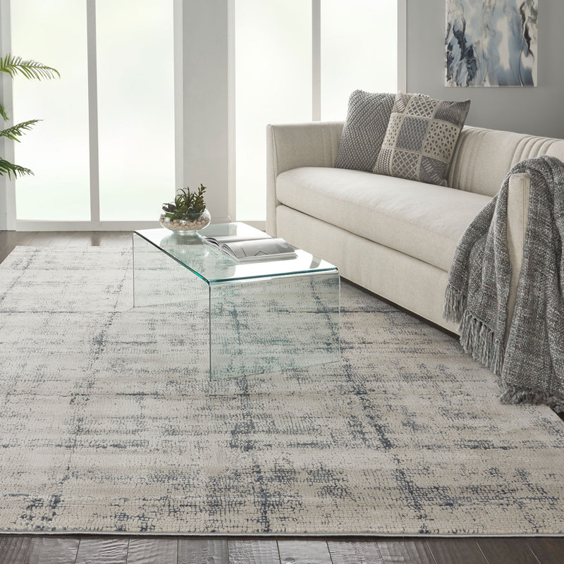 Ivory Rug, 10Mm Thickness Abstract Dotted Rug, Modern Stain Resistant Rug For Bedroom, & Dining Room, Round 160 cm