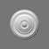 19-1/8 in x 19-1/8 in x 1-1/2 in Plain Primed White Polyurethane Ceiling Medallion