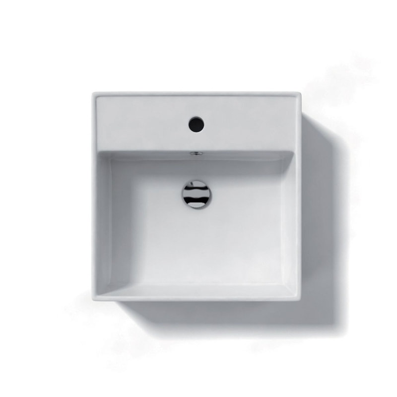 Ceramica 18.3'' L Bathroom Sink, Single Hole