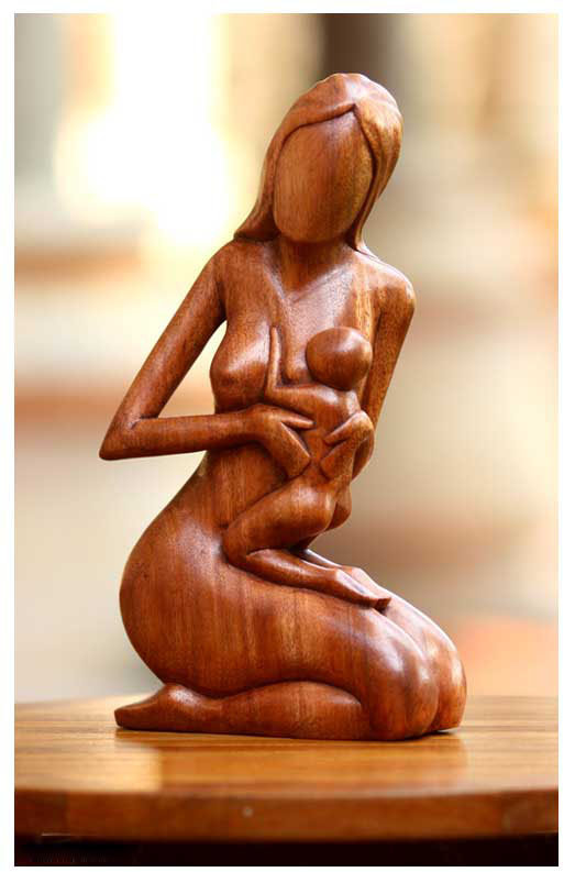 Figurine Mère et son enfant Ordell