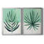«Verging Palm III», ensemble de 2 reproductions d'art sur toile encadrées-1806466686-1806466656