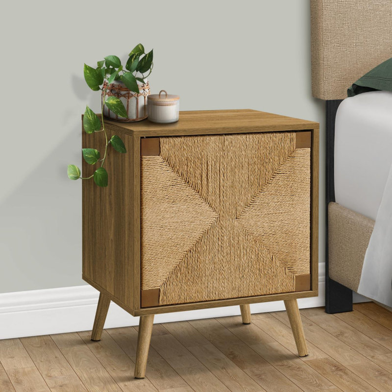 Table d'appoint moderne, bout, rangement, H 23,25 po x l 19 po x P 15,5 po