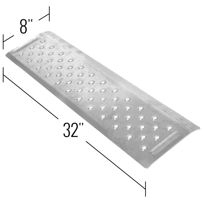 Silver Spring Metal Threshold Ramp, 8" H x 32" W x 8" L