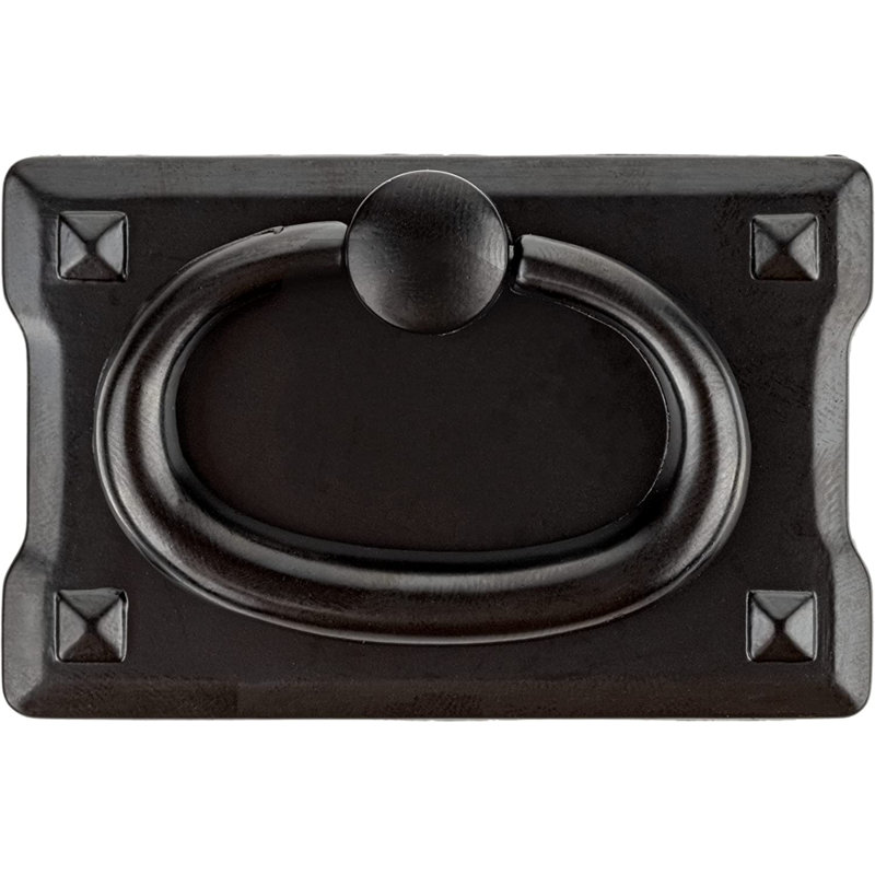 Mission Small Horizontal Drawer Pull, Black