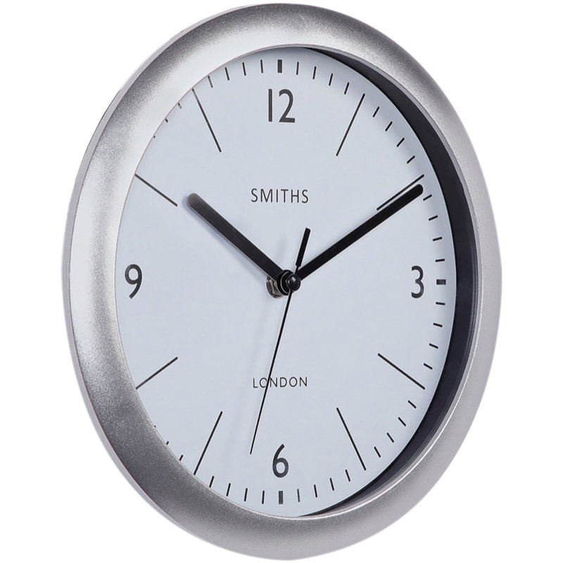 Smiths Clear Wall Clock - 25cm