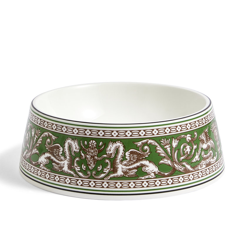 Florentine 8.2in Pet Bowl, Green