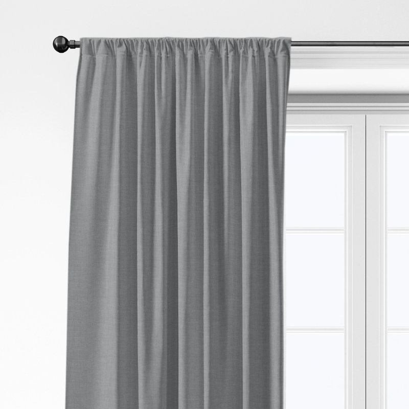 Ensemble de 2 draps en coton Shay, L 50 po x L 192 po, Gris