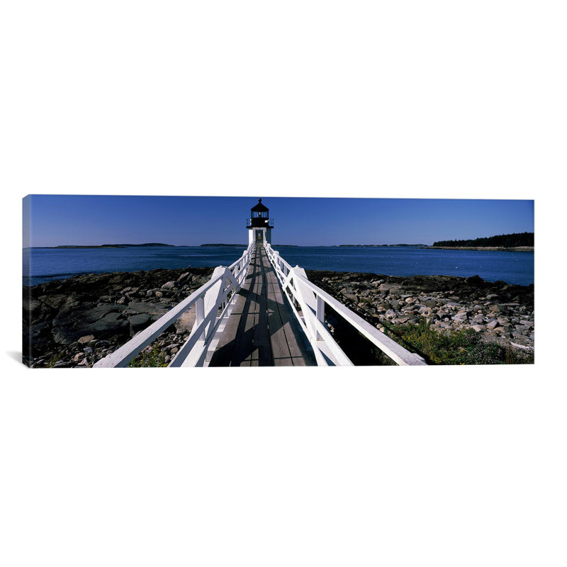 " Lighthouse On The CoastMarshall Point Lighthouse, Built, Rebuilt 1858, Port Clyde, Maine, USA " by Panoramic Images