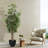 Faux Bamboo Tree in Black Pot for Indoor Home Decor-432274485