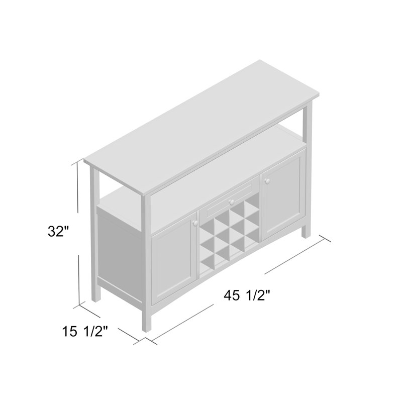 Jennifer 45.51'' Sideboard