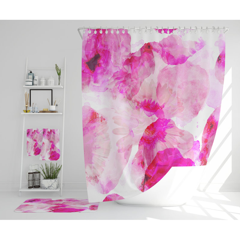 Nastassia Polyester Shower Curtain Set