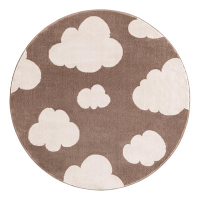 Unique Loom Clouds Whimsy Kids Rug